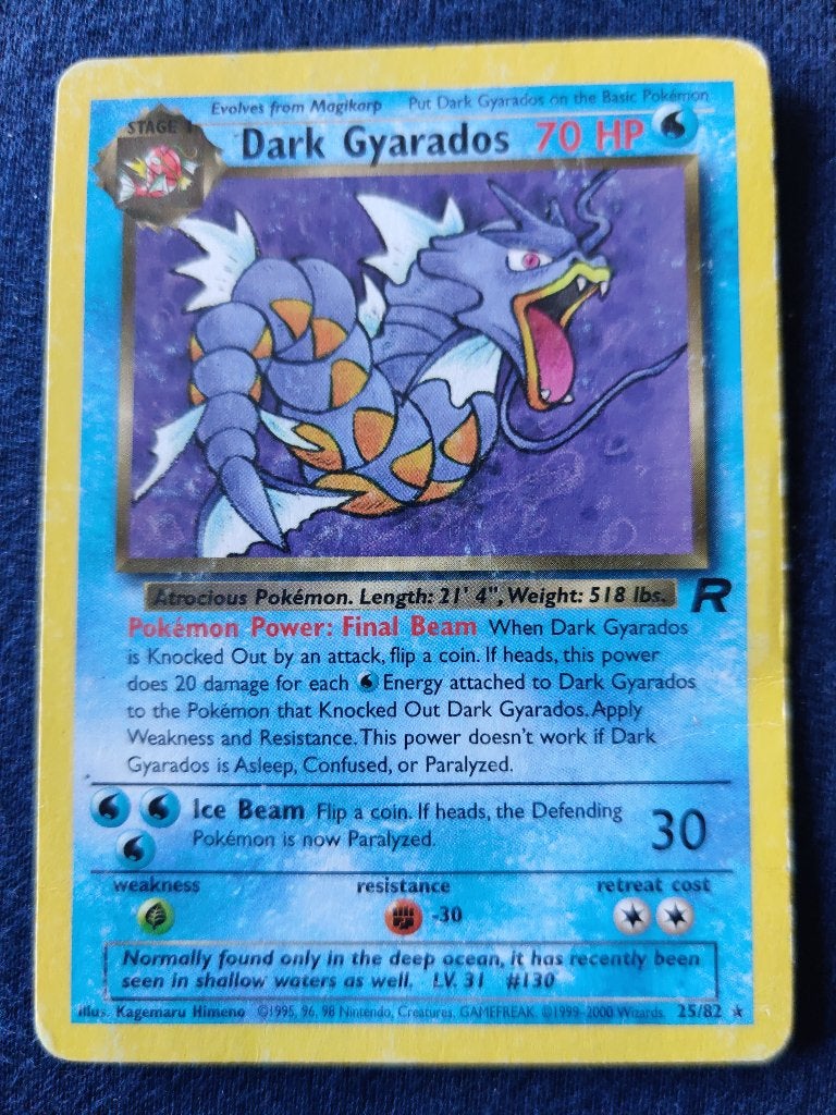 Dark Gyarados - Team Rocket 25/82 - Light Played, Hobby en Vrije tijd, Verzamelkaartspellen | Pokémon, Ophalen of Verzenden, Nieuw