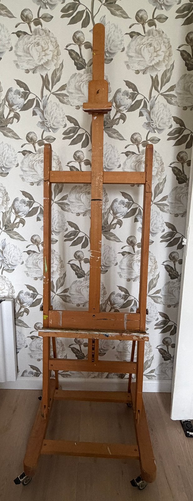 Schildersezel hout op wielen, Hobby en Vrije tijd, Ophalen, Gebruikt, Ezel