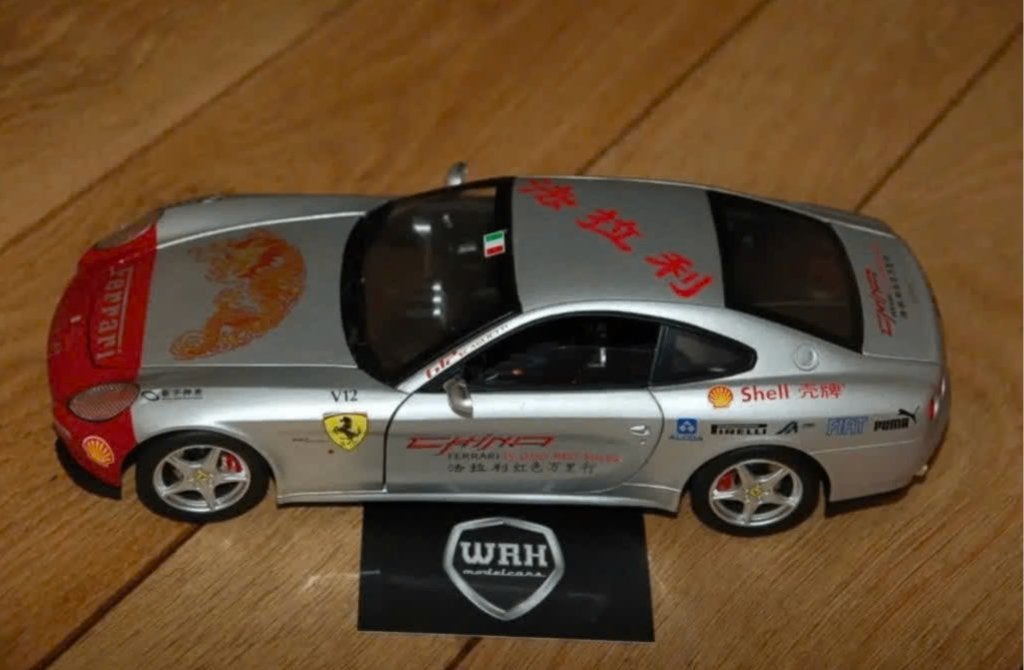 FERRARI 612 SCAGLIETTI China Tour Hotwheels elite 1:18 WRH, Hobby en Vrije tijd, Verzenden, Zo goed als nieuw, Auto, Hot Wheels