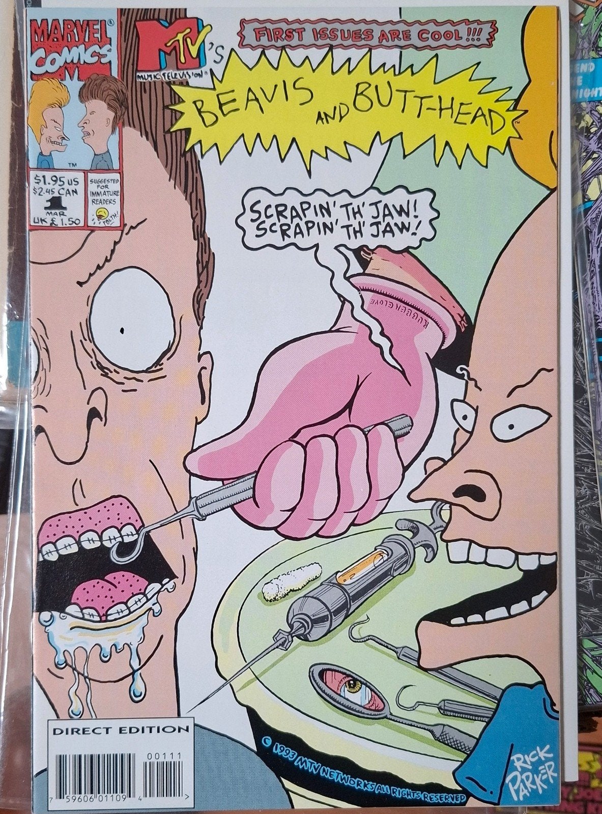 Beavis & Butthead nr 1 Marvel Comics, Eén comic, Ophalen of Verzenden, Gelezen, Amerika