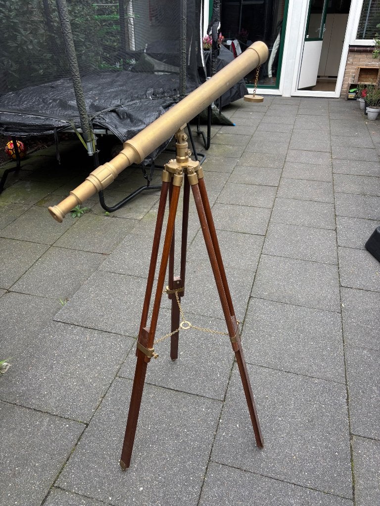 Sier sterrenkijker, Audio, Tv en Foto, Ophalen, Gebruikt, 80 tot 200 mm, Met statief