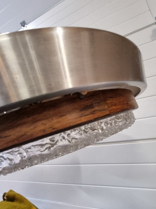 hanglamp aluminium jaren 60, Ophalen of Verzenden, 'T Olde Gre-j, Info@toldegrej.nl, Endepoelstraat 20f Didam