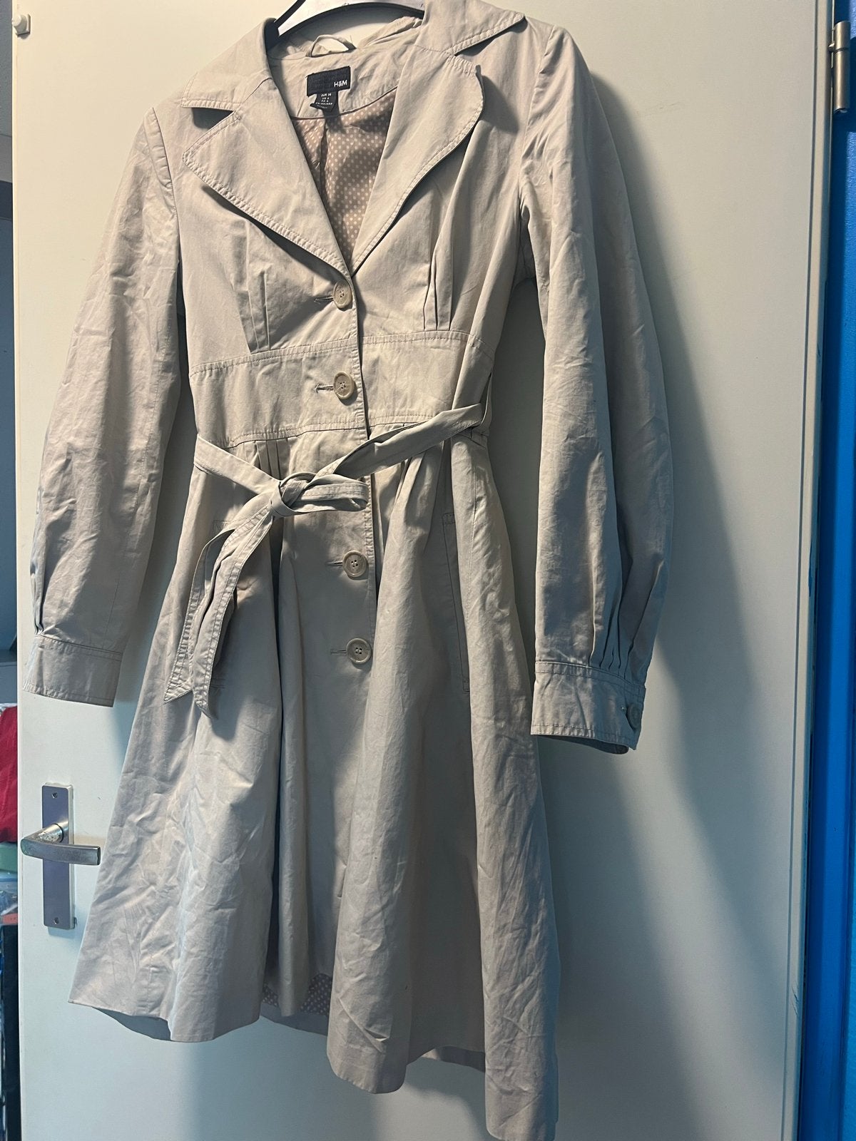 Mooie  trenchcoat, Ophalen of Verzenden, Gedragen, Maat 36 (S), Beige