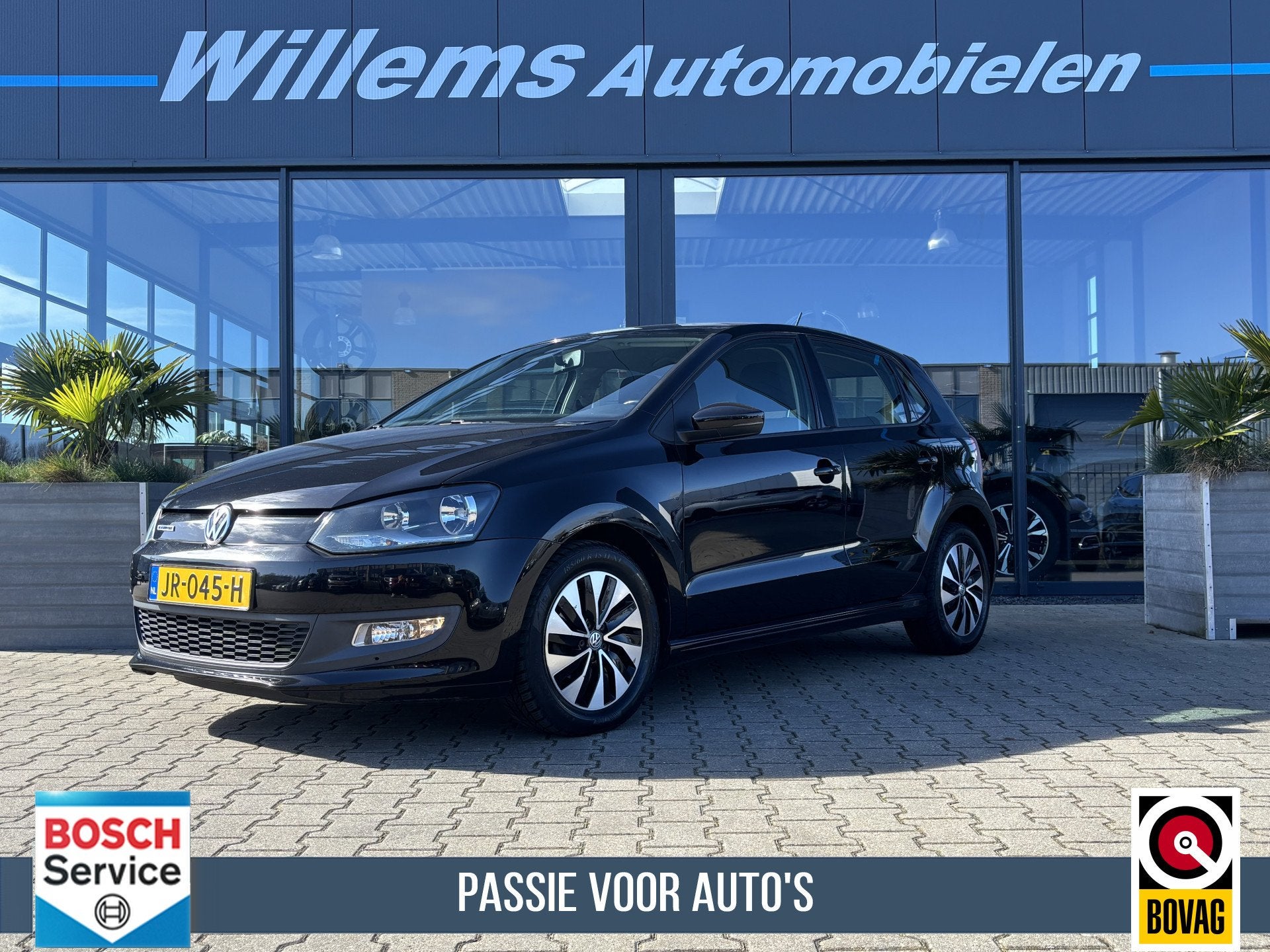 Volkswagen Polo 1.0 BlueMotion Cruise Control, Airco & LM 15, Auto's, Voorwielaandrijving, Stof, Zwart, Origineel Nederlands