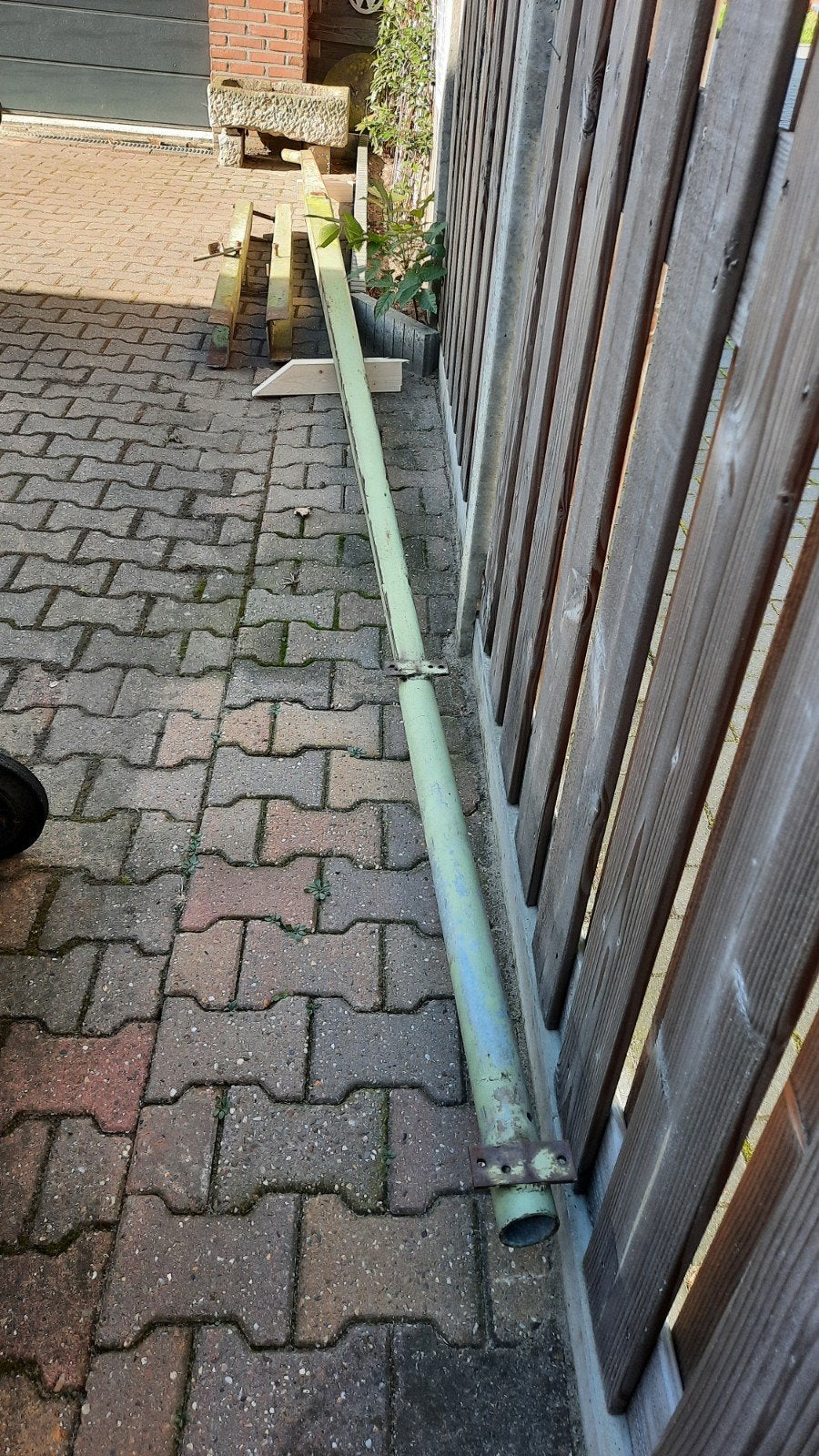 antennemast,zware ijzeren kantelmast / slagboom,antenne, Ophalen of Verzenden, Gebruikt