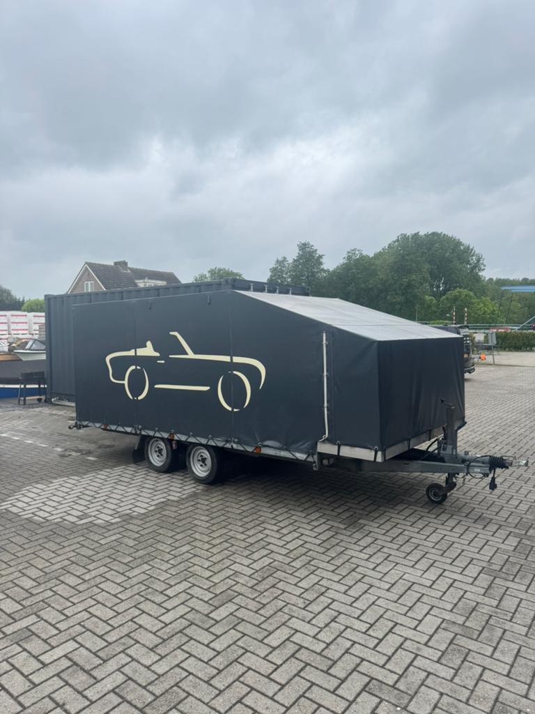 Autotrailer kantelbaar met huivel, Ophalen of Verzenden, Zo goed als nieuw