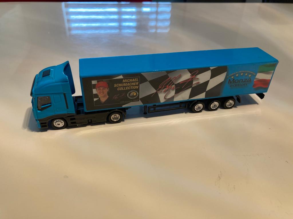 Michael Schumacher truck 1/87 monza, Ophalen of Verzenden, Nieuw, Formule 1