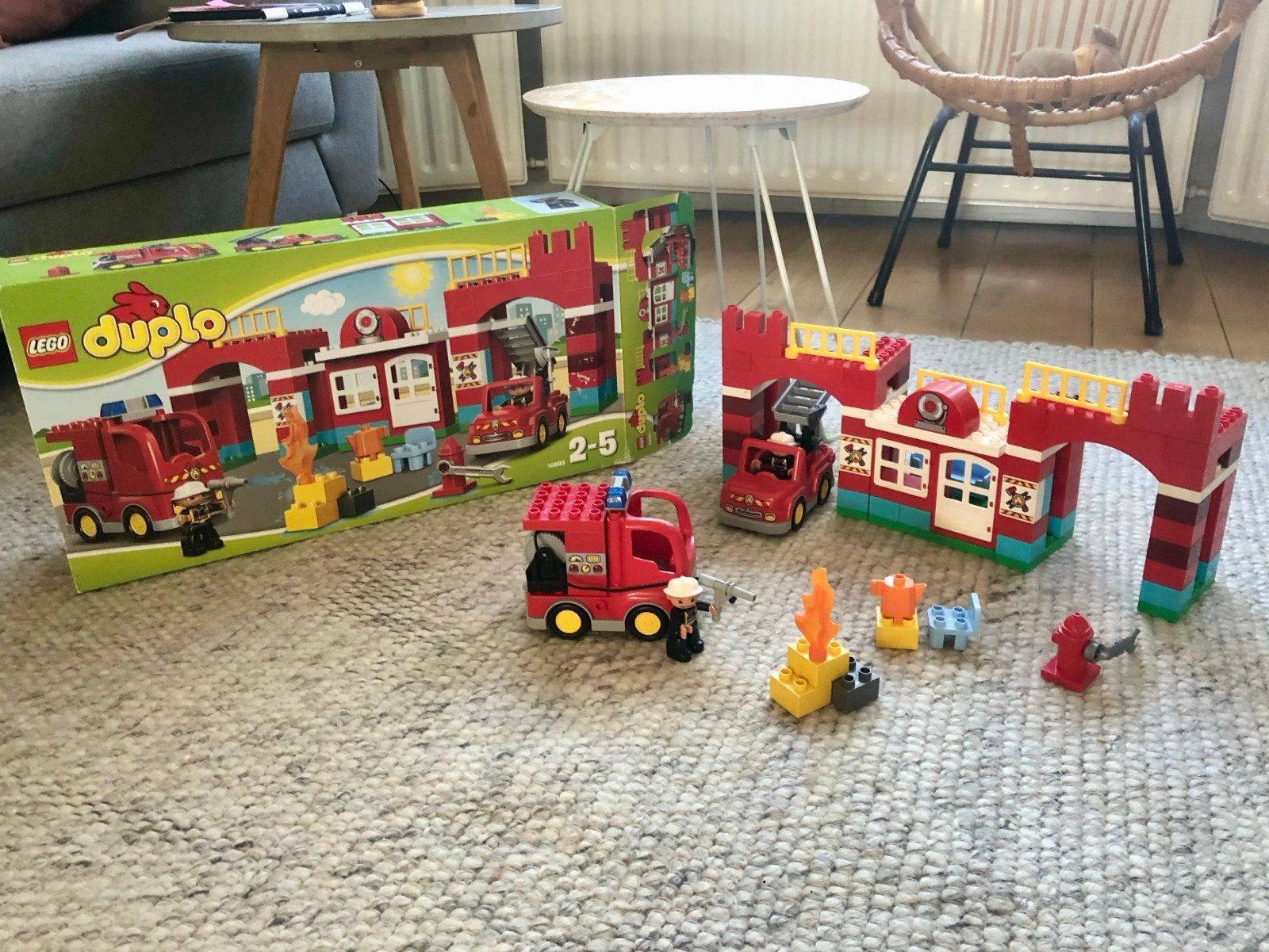 Complete Duplo Brandweerset in doos, Gebruikt, Ophalen of Verzenden, Duplo, Compleet