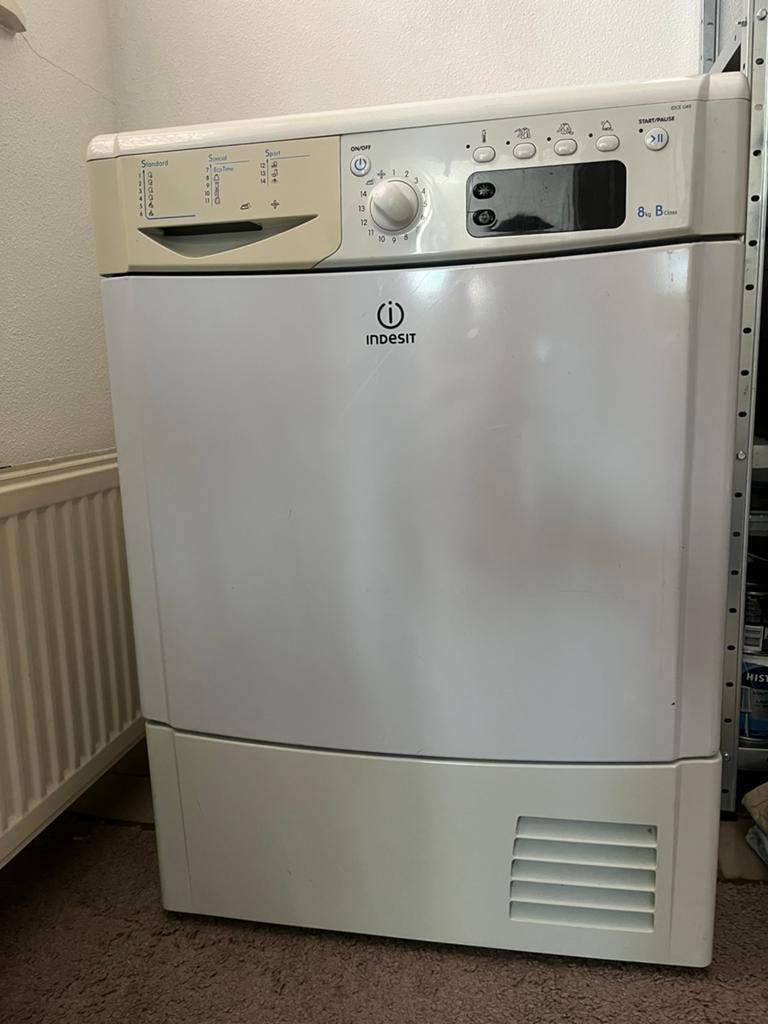 Wasdroger, condens, Ophalen, 6 tot 8 kg, Gebruikt, Voorlader