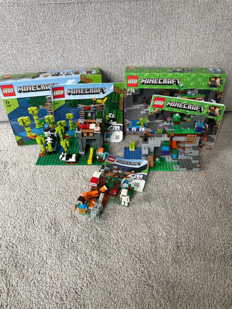 Lego minecrafts sets (21141, 21158, 21162), Compleet, Minecraft, Lego, Ophalen of Verzenden