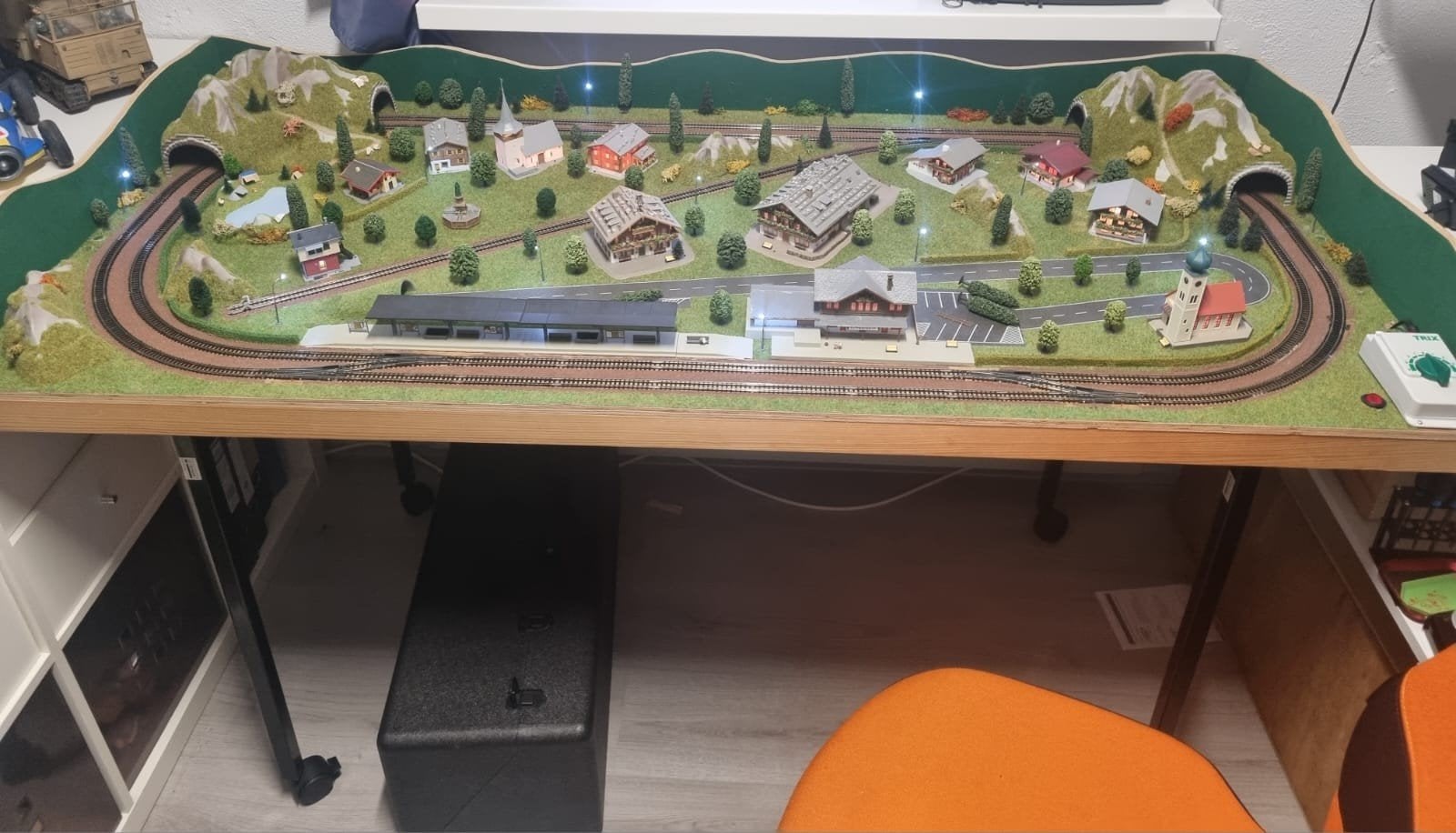 complete treinbaan, Ophalen, Gebruikt, Gelijkstroom of Wisselstroom, Overige merken