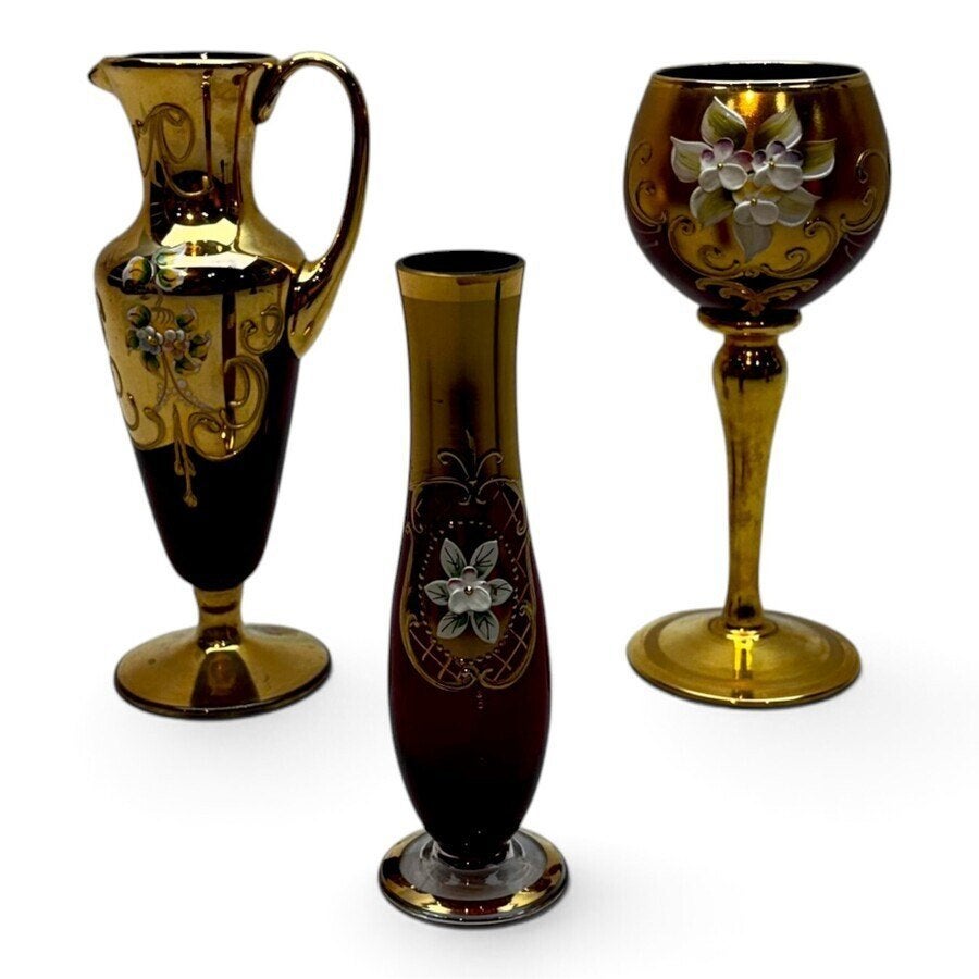 Lot glazen vaasjes (6x), Ophalen of Verzenden