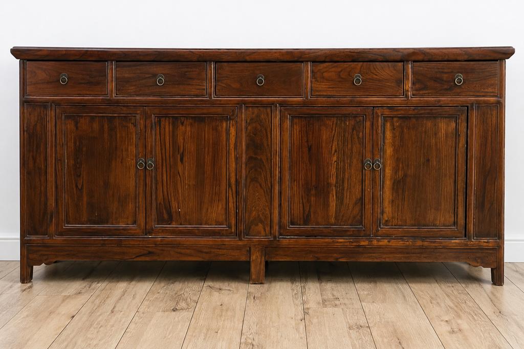 Koloniale meubel - 204cm lang, 89,5cm hoog, 50cm breed, Huis en Inrichting, Kasten | Dressoirs, Ophalen, Gebruikt, 200 cm of meer