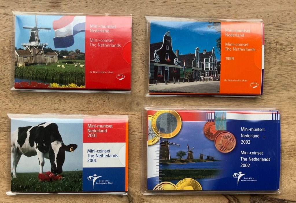 mini-muntsetjes (2), Postzegels en Munten, Munten | Nederland, Ophalen, Koningin Beatrix, 2½ gulden, Setje