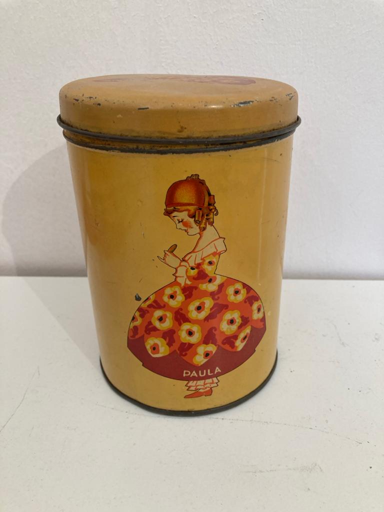 Vintage Paula blikken bus - decoratieve opberger, Verzamelen, Ophalen of Verzenden, Gebruikt, Overige, Overige merken