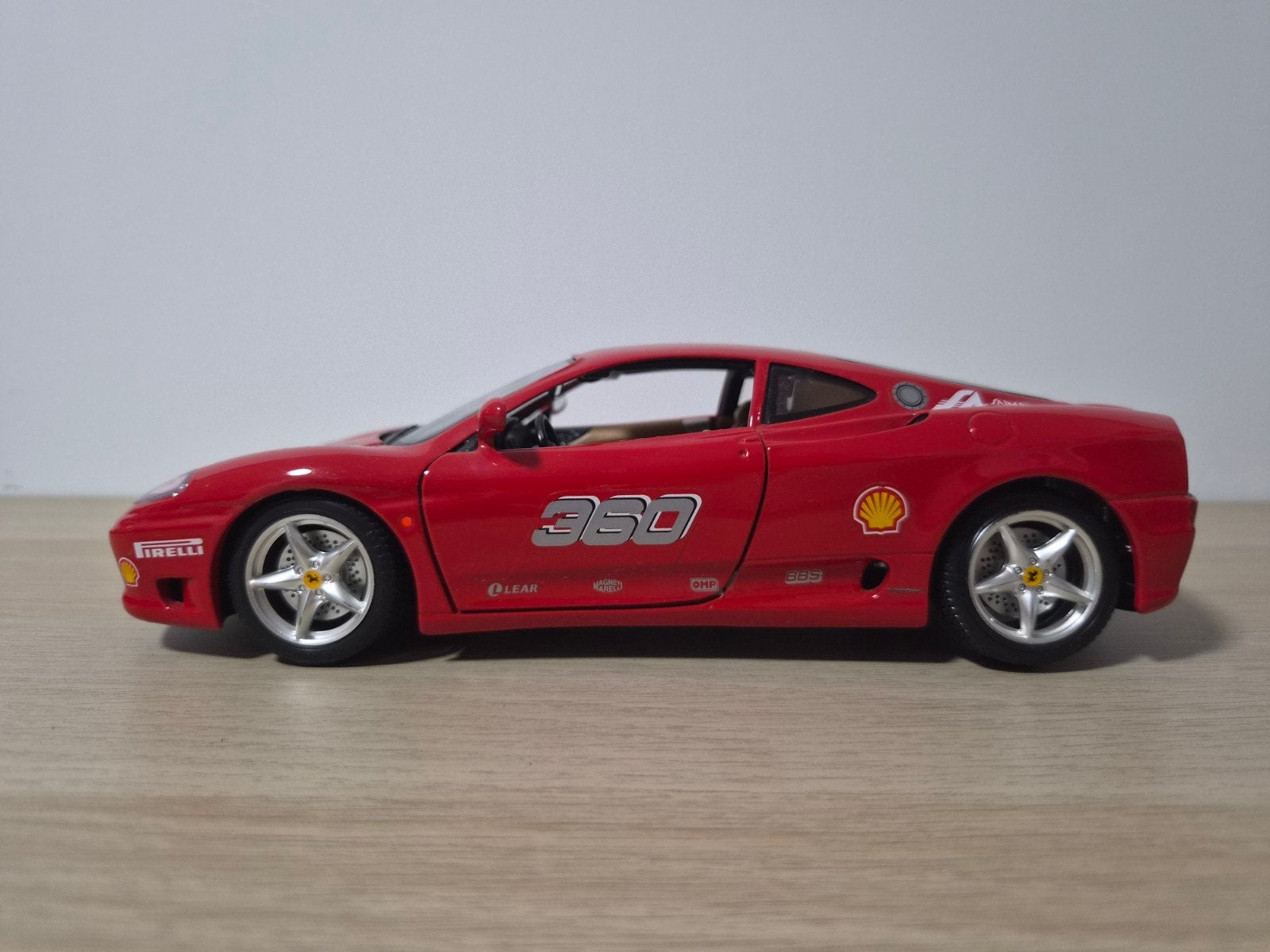 Ferrari 360 Modena Rood 1:18, Ophalen of Verzenden, Zo goed als nieuw, Auto, Bburago