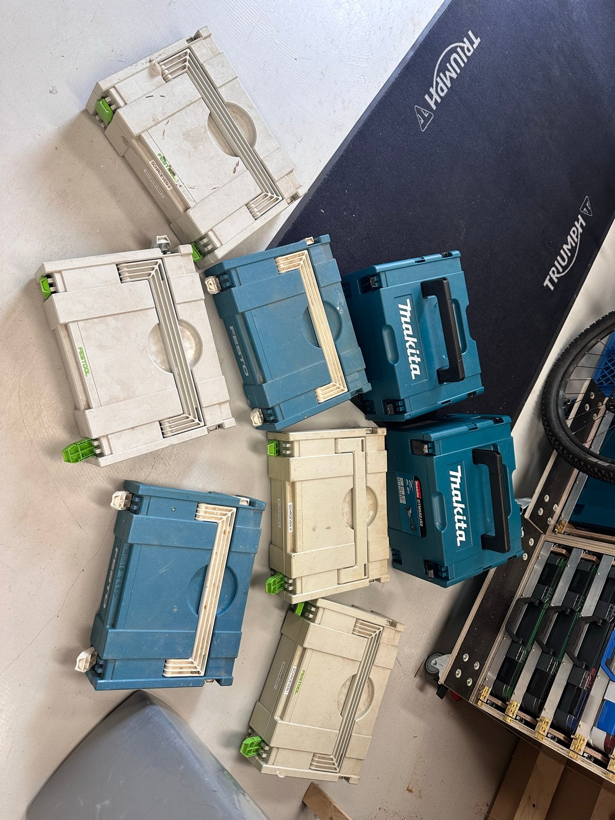 Festool en Makita Systainers met inhoud, Ophalen of Verzenden, Gebruikt, Gereedschapsopslag, Festool