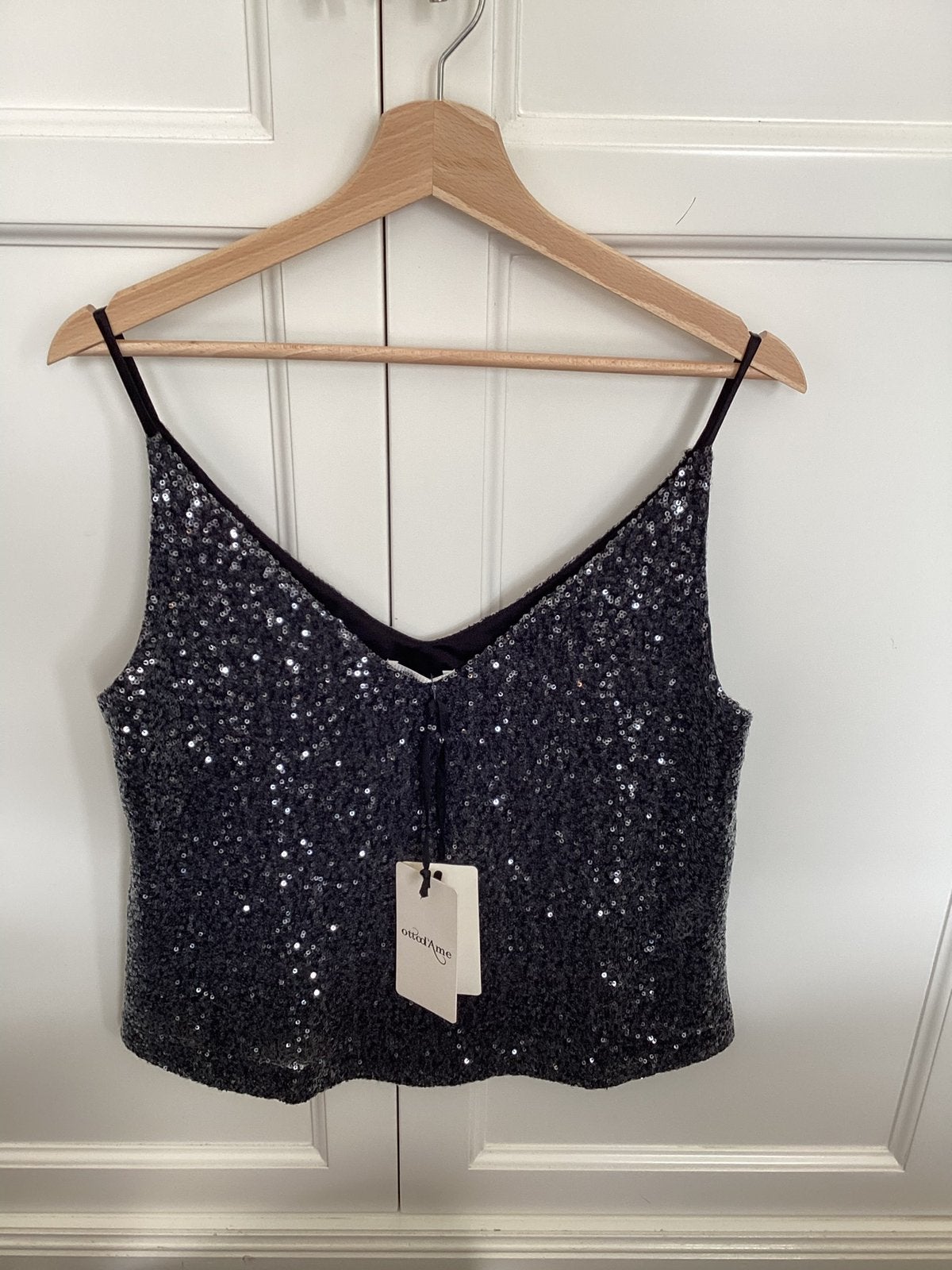 Ottod’ame pailletten top maat 38 nieuw, Kleding | Dames, Maat 38/40 (M), Zwart, Nieuw, Ophalen of Verzenden