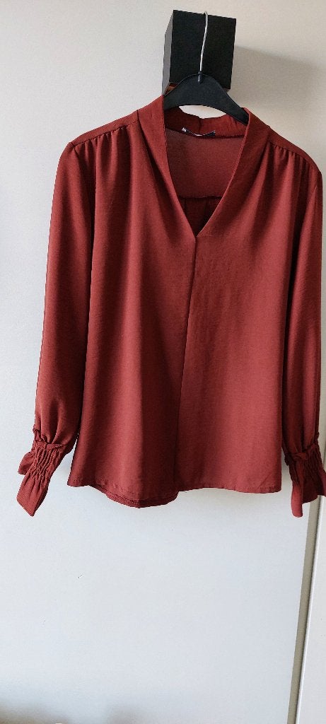 Blouse Azzurro maat s/m, Maat 38/40 (M), Azzurro, Bruin, Ophalen of Verzenden