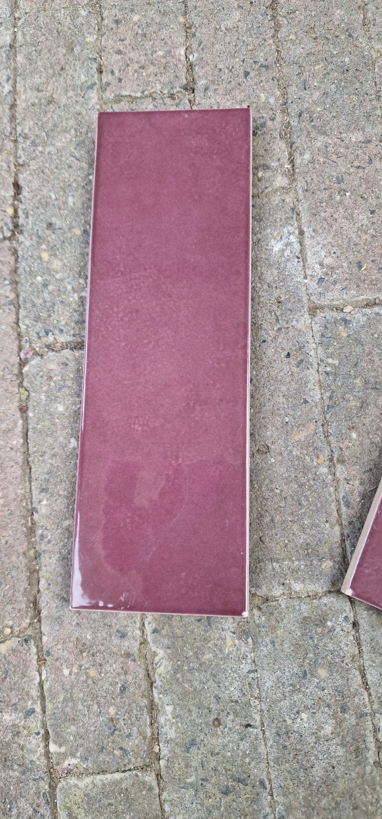 wandtegels 6,5x20 cm - Bordeauxrood, burghundi, mozaik, Doe-het-zelf en Verbouw, Ophalen, Nieuw, Minder dan 20 cm, 20 tot 40 cm
