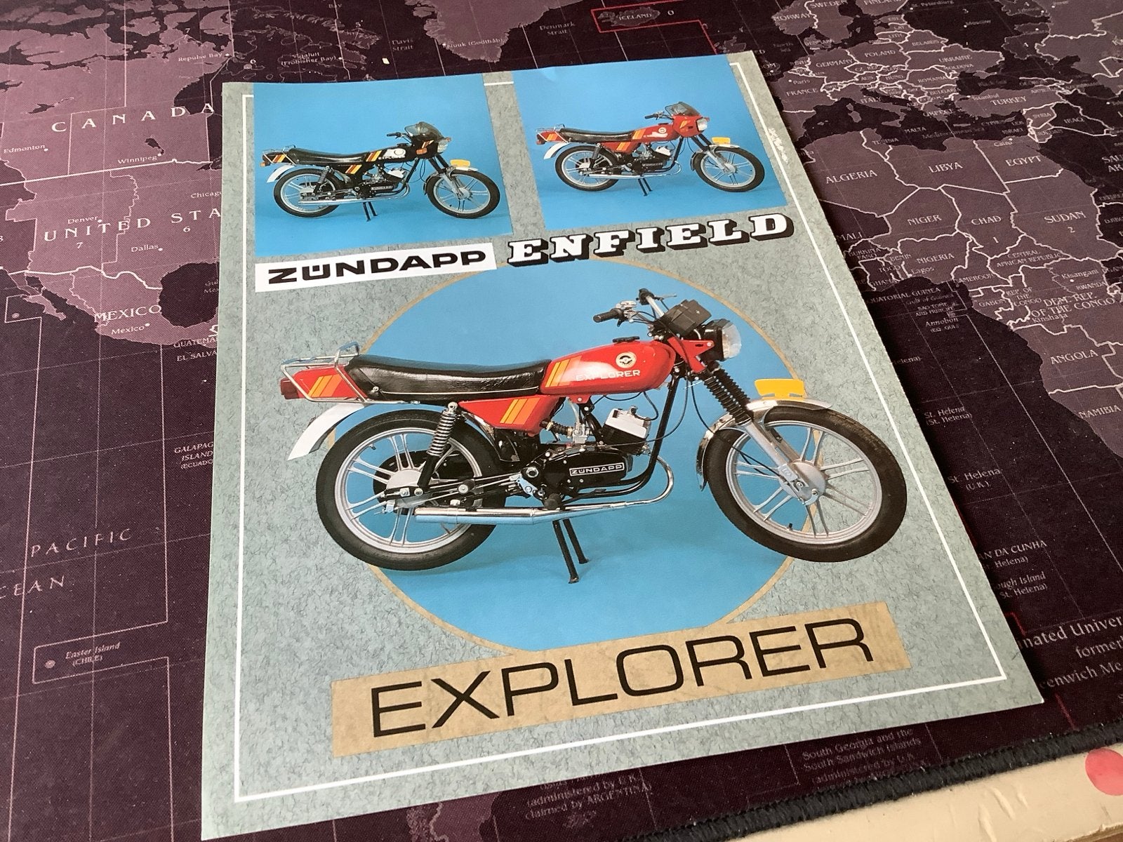 Zundapp Enfield Explorer Folder., Verzenden