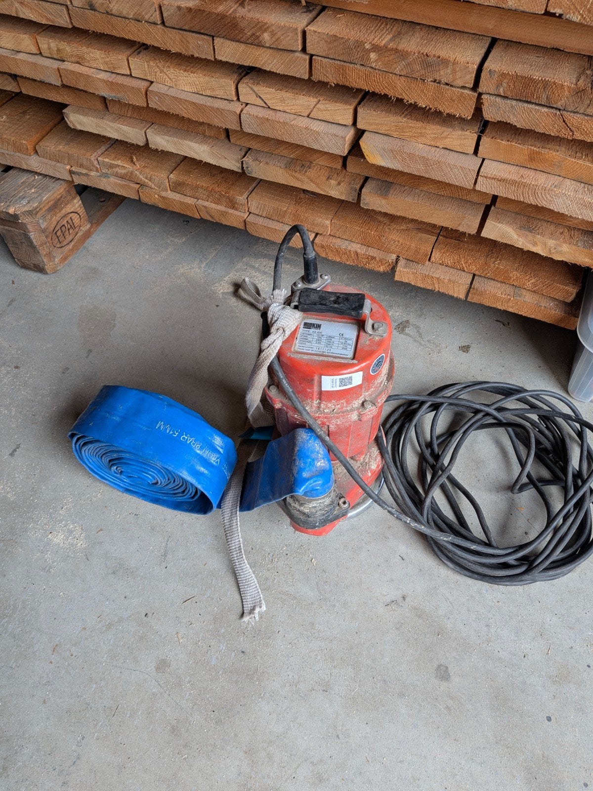 KIN PUMPS AS 400 Dompelpomp - 1/2 HP, 230V, 16.8m3/u, Ophalen of Verzenden, KIN PUMPS, Onbekend, Onbekend
