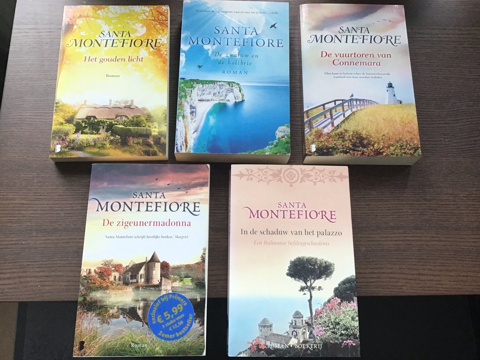 5 Santa Montefiore boeken: romanset, Ophalen of Verzenden, Zo goed als nieuw, Nederland