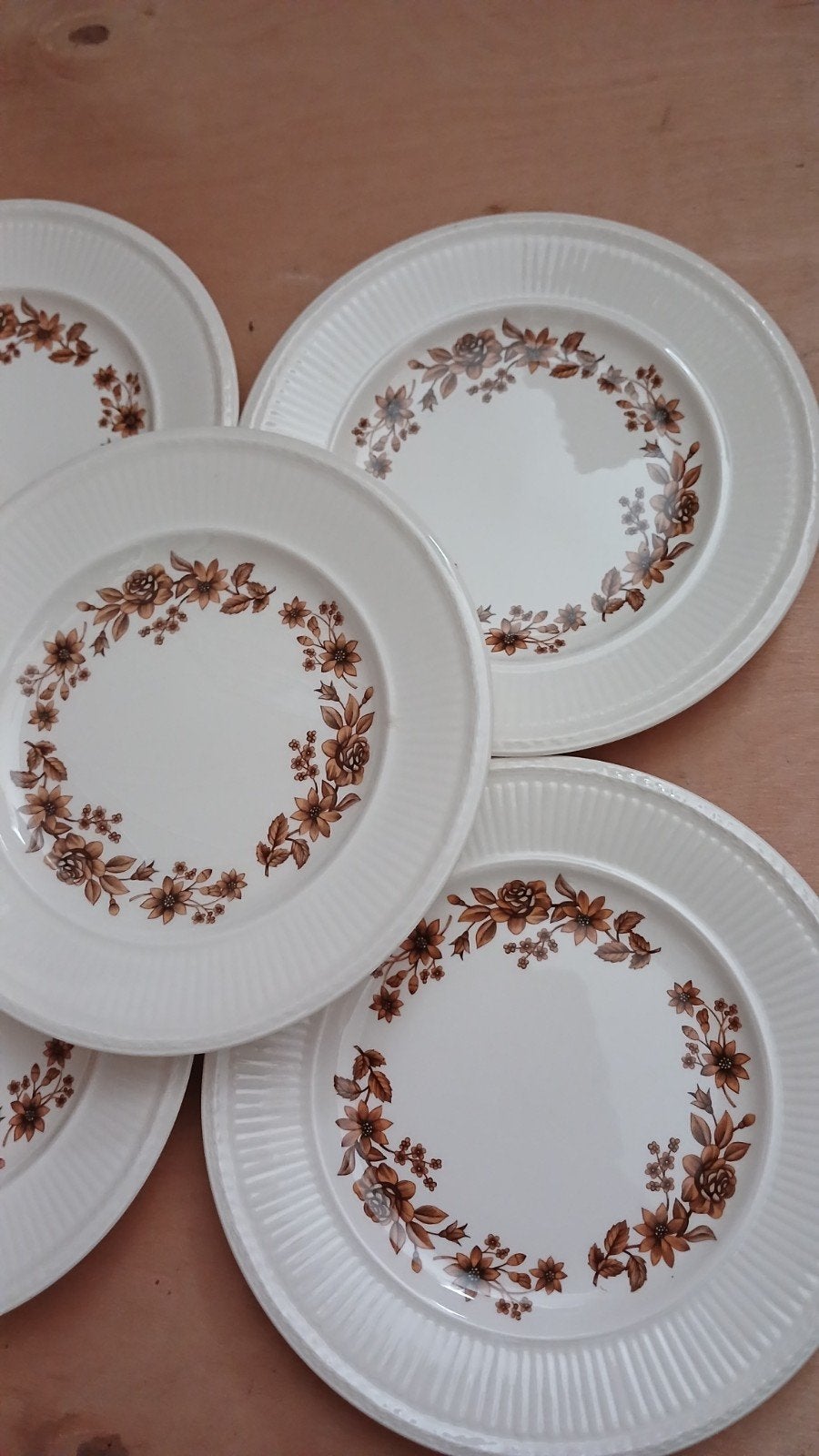Set van 5 Vintage Wedgwood Radcliffe Gebaksborden, Overige typen, Ophalen of Verzenden, Zo goed als nieuw, Wedgwood