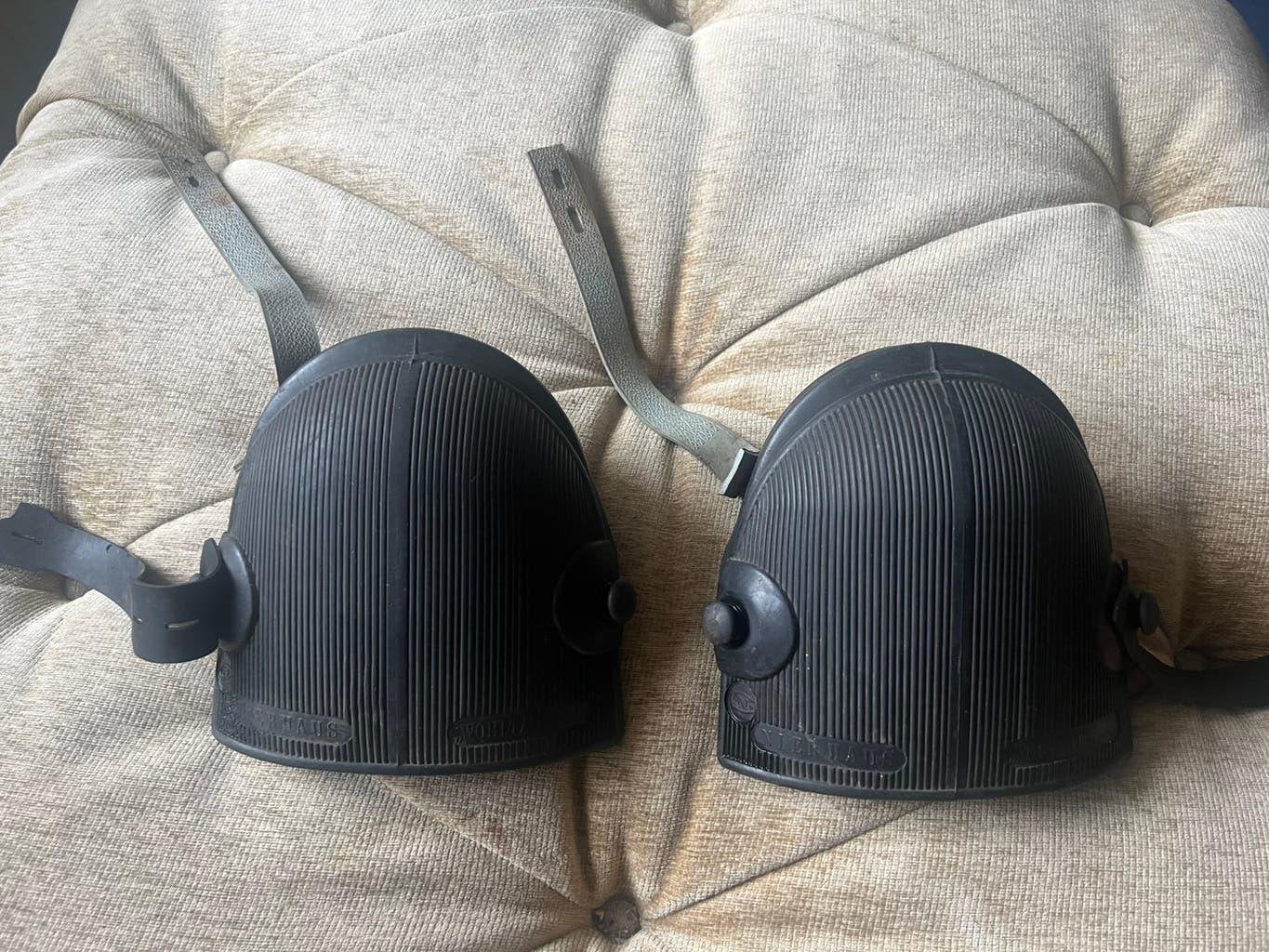 Vintage Rubberen Nierhaus Harmonica Kniebeschermers., Ophalen of Verzenden, Zo goed als nieuw, Overige soorten, Nierhaus