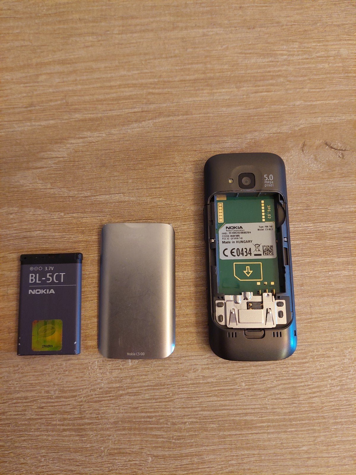 Nokia C5-00 Klassieke Telefoon - Zilver/Zwart, Telecommunicatie, Ophalen of Verzenden, Zilver