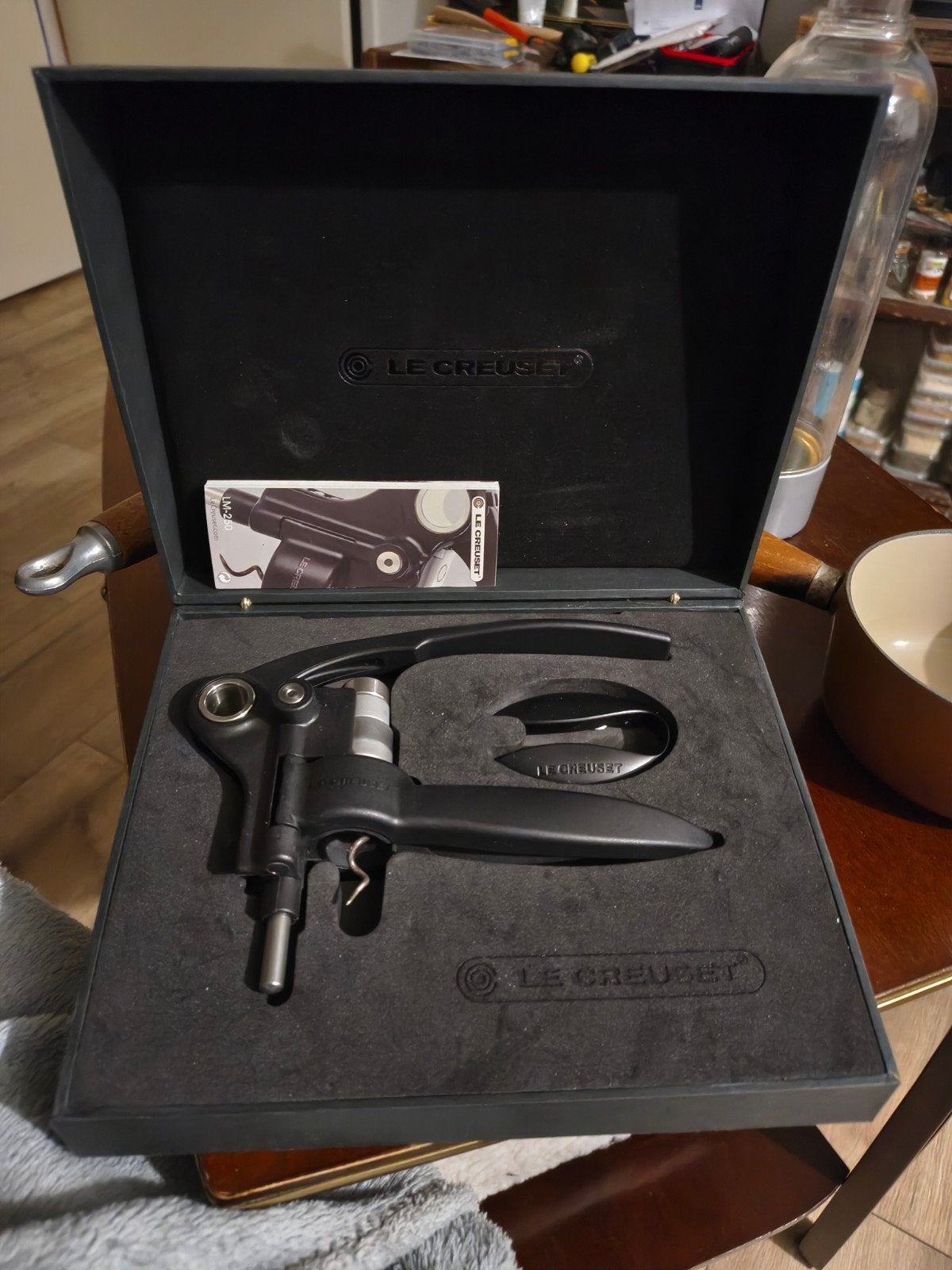 Le Creuset Kurkentrekker set., Ophalen of Verzenden, Nieuw, Gietijzer