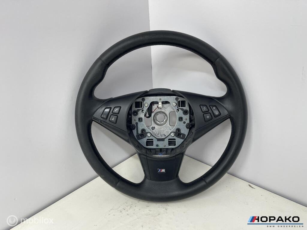 Stuurwiel M sport leder BMW 5 serie E60 E61 - startstop, Gebruikt, Einsteinlaan 5, rijswijk, Bmw, Ophalen of Verzenden