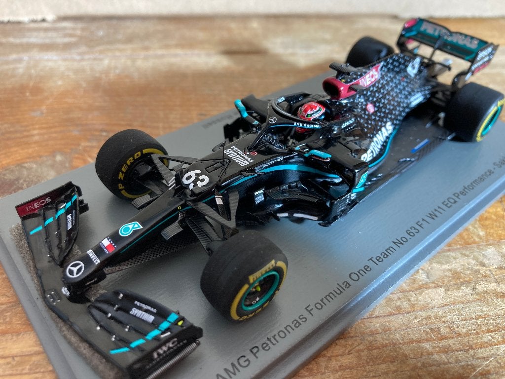 ✅ George Russell 1:43 Sakhir GP 2020 Mercedes AMG Petronas, Ophalen of Verzenden, Nieuw, Formule 1