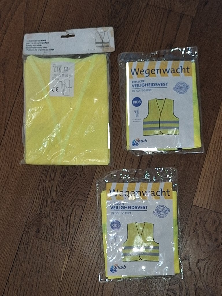 3 x veiligheidsvest voor kinderen van 120 tot 156, Ophalen of Verzenden, Nieuw