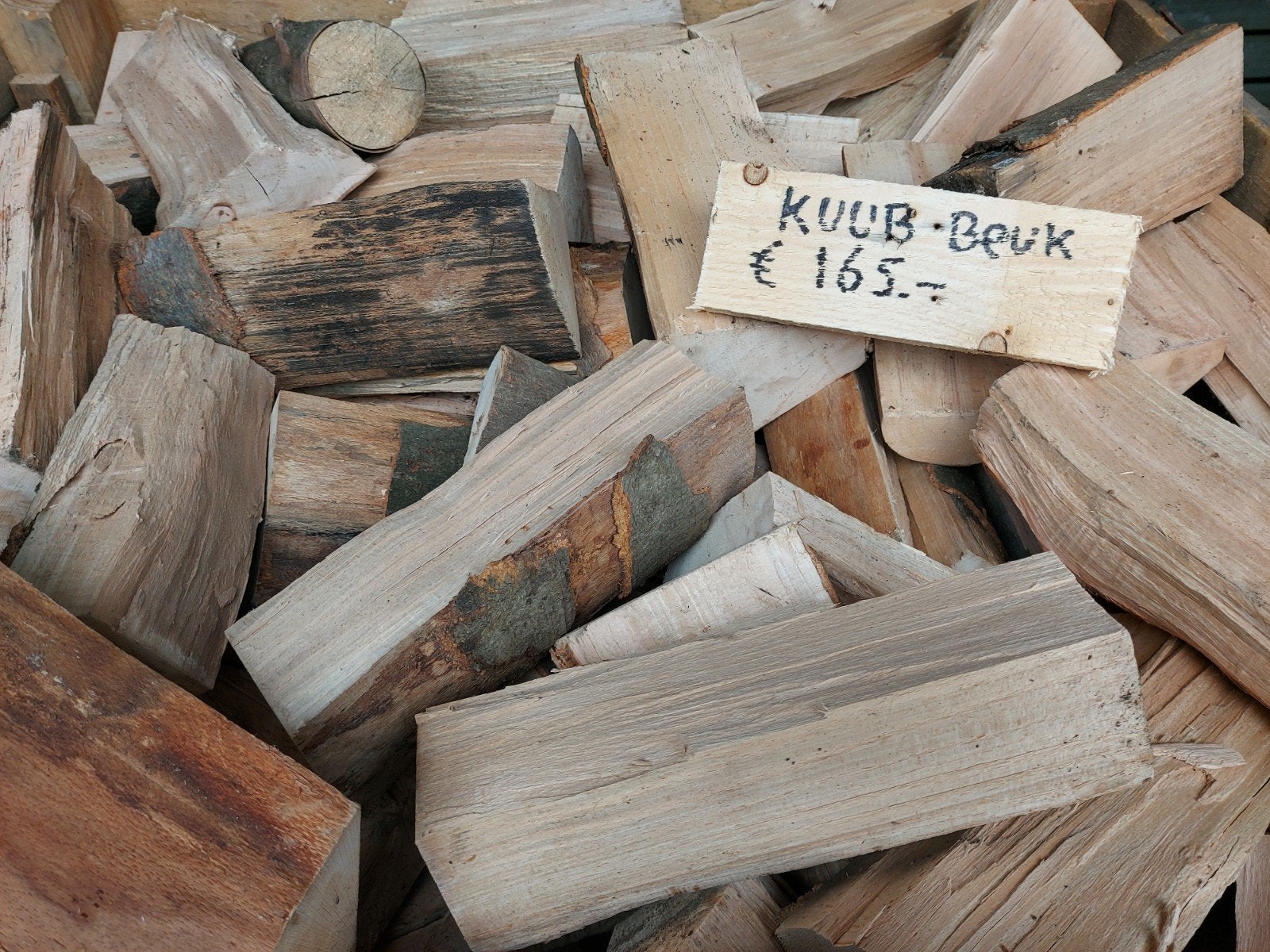 Zeer mooi beuken haardhout, oven gedroogd 25 of 30cm, 6 m³ of meer, Ophalen, Beukenhout, Blokken