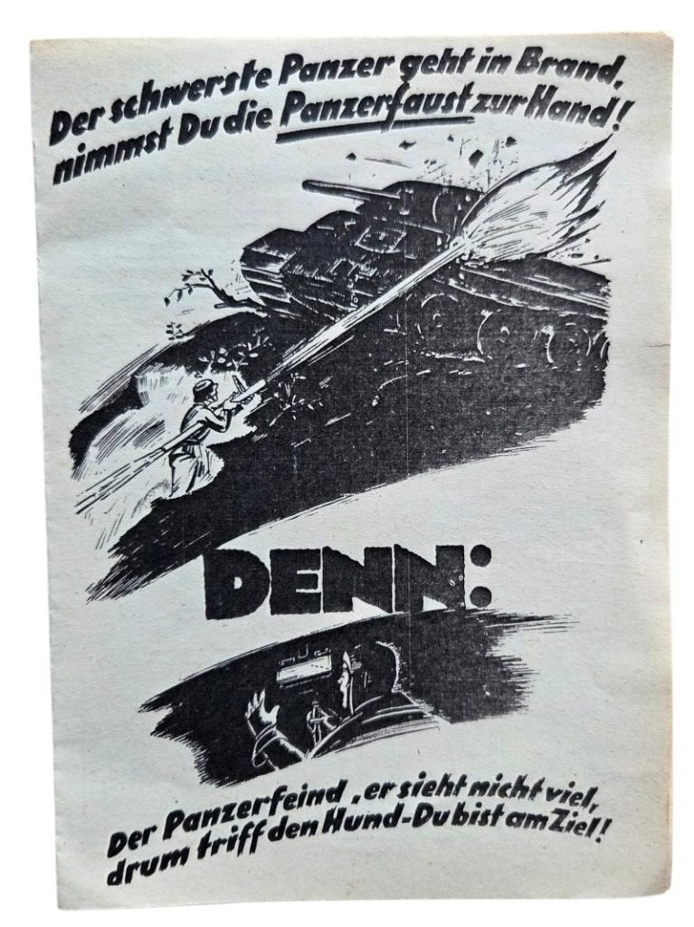 een orginele ww2 German panzerfaust manual in top staat, Ophalen of Verzenden, Amerika, Boek of Tijdschrift