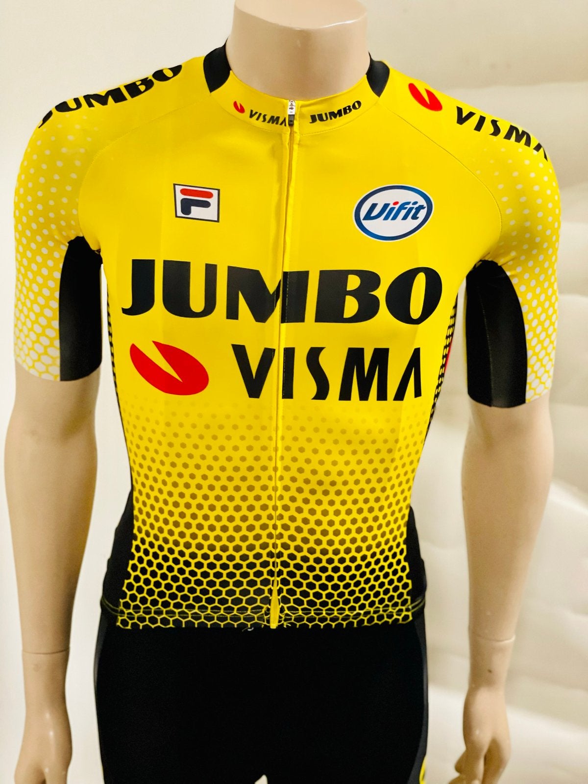 Wielrenkleding wielrenshirt fietsshirt maat M Fila, Ophalen of Verzenden, Zo goed als nieuw, Bovenkleding, Heren