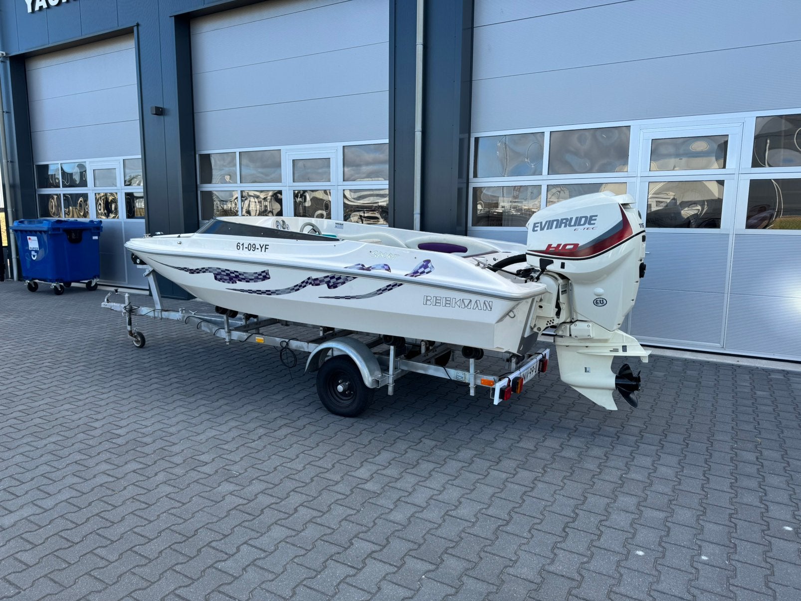 Beekman Typhoon Evinrude 115PK HO E-TEC | + Kanteltrailer, Ophalen, Zo goed als nieuw, Beekman