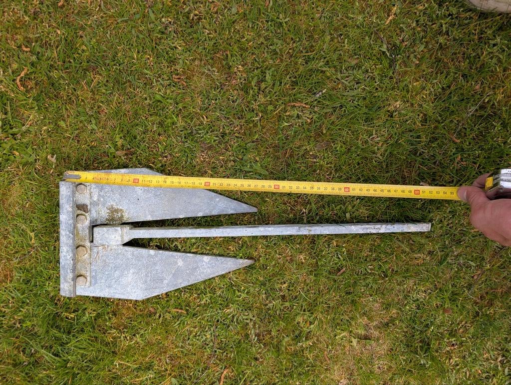 Bootanker / Danforth anker 54 cm – stevig gegalvaniseerd, Watersport en Boten, Ophalen, Gebruikt, Overige typen