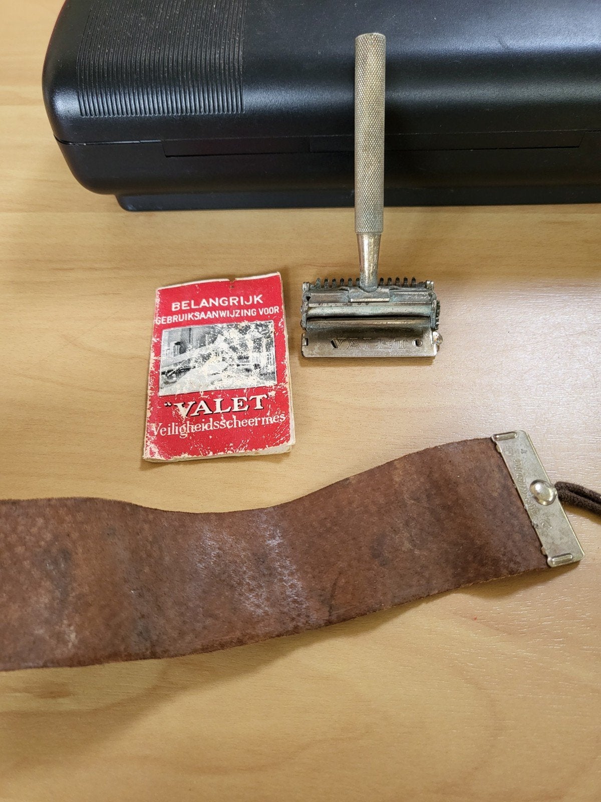 Vintage Valet Autostrop Scheermes met Accessoires, Ophalen of Verzenden, Gebruikt