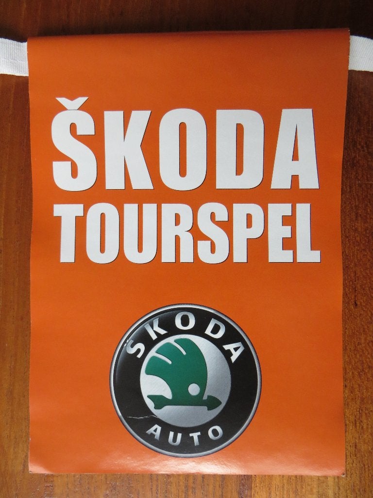 Jaren ’00: Skoda vlaggenlijn van 10 meter (met groene logo), Ophalen of Verzenden, Nieuw, Auto's