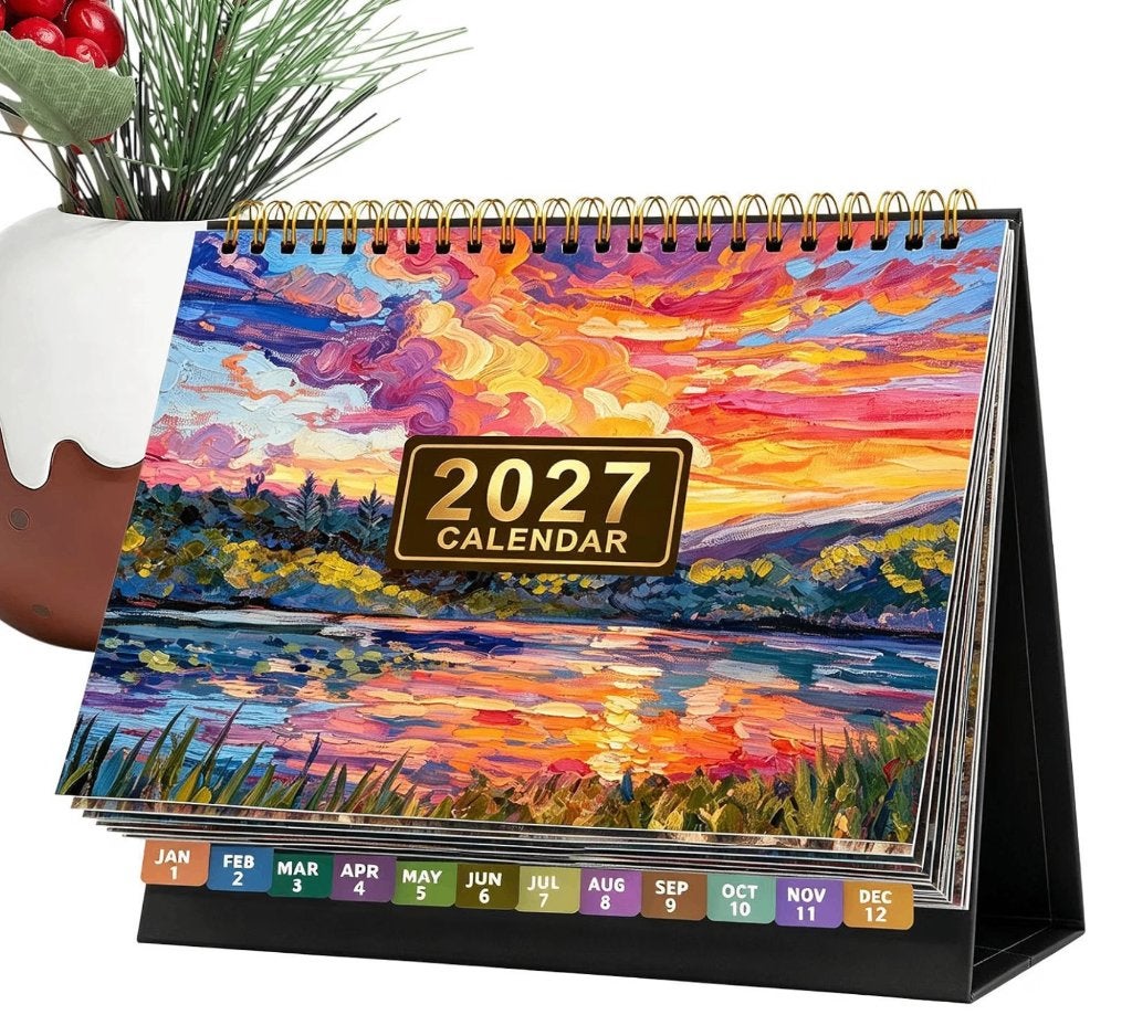2027 Desktop Kalender - Maandelijkse Bureau Planner