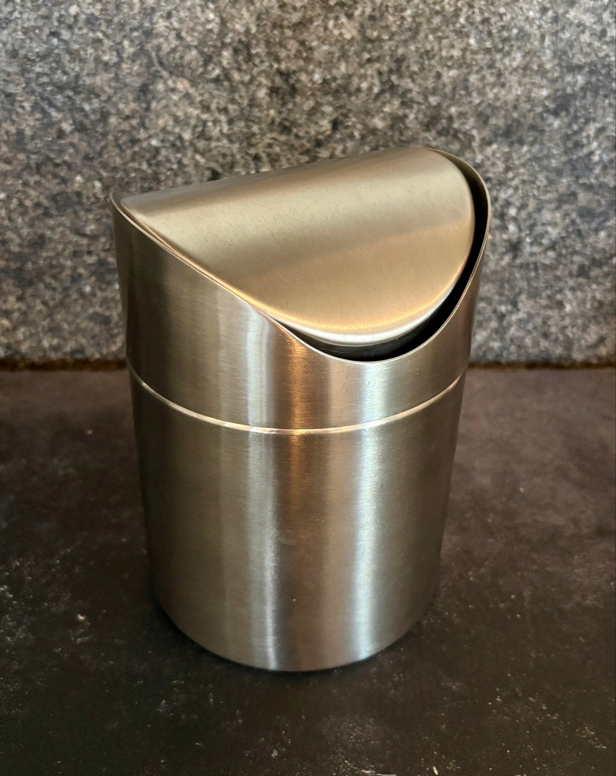 Mini RVS Prullenbakje - Compact en Stijlvol, Ophalen, Gebruikt, Minder dan 10 liter, Rvs