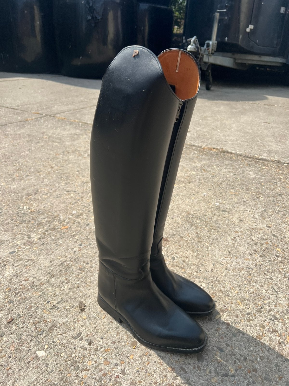 Zwarte Petrie Anky met rits! Maat 4,5-46-36, Dieren en Toebehoren, Ophalen, Ritssluiting, Dressuur, Zo goed als nieuw