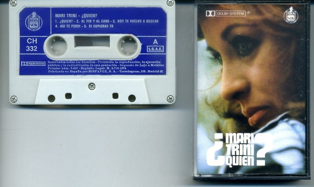 Mari Trini - Quién 10 nrs cassette 1983 ZGAN, Cd's en Dvd's, Cassettebandjes, Wereldmuziek, 1 bandje, Ophalen of Verzenden, Zo goed als nieuw