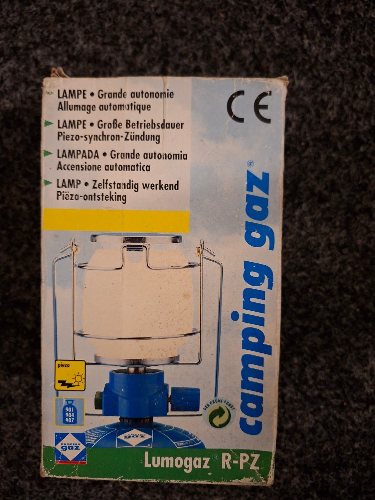 Campingaz Lumogaz R-PZ gaslamp met piëzo-ontsteking, Ophalen of Verzenden, Zo goed als nieuw