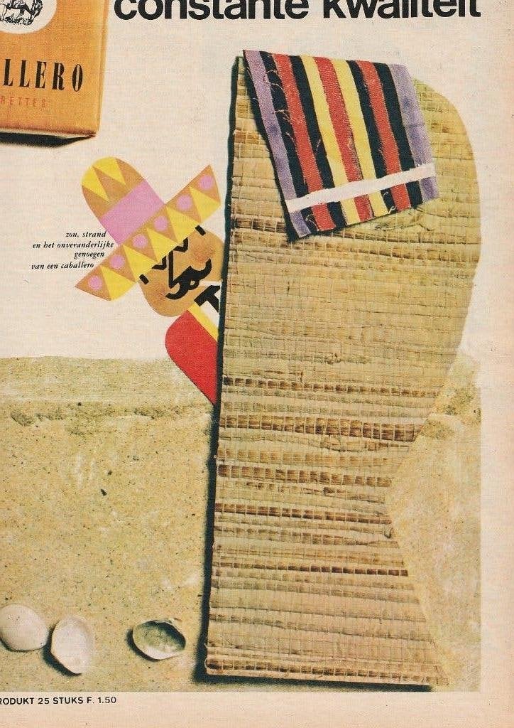 Retro reclame 1966 Caballero Laurens sigaretten strand, Verzamelen, Verzenden, Overige typen
