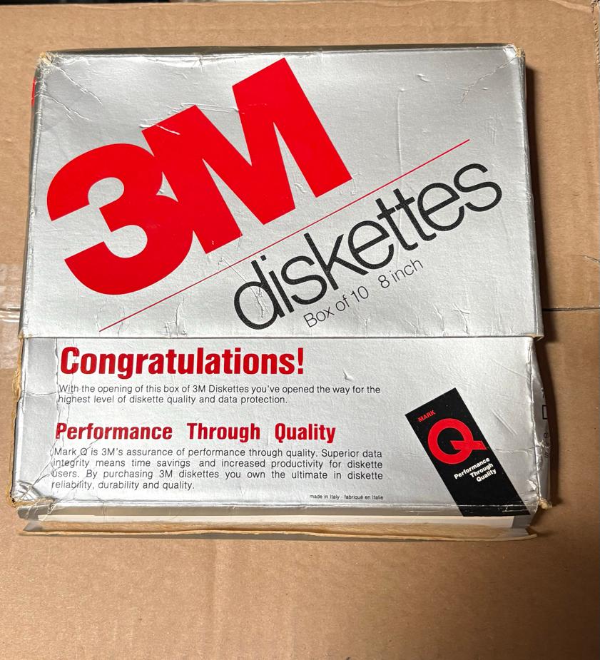 3M Diskettes 8 inch DS,DD - Nieuw in doos, Ophalen of Verzenden, Nieuw, Overige typen, Dubbelzijdig