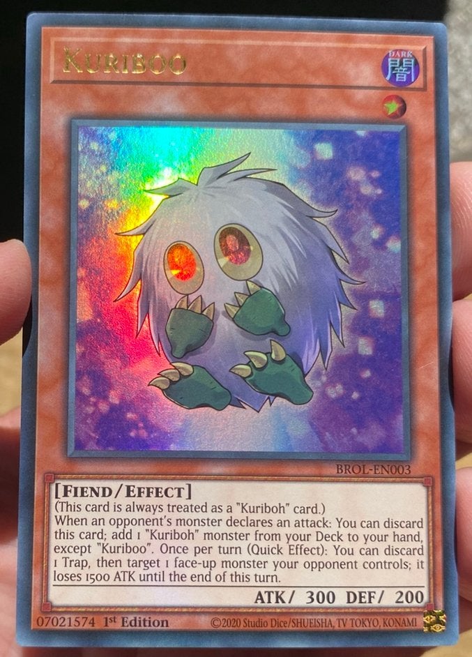 Yu-Gi-Oh! Kuriboo BROL 1st Edition !, Hobby en Vrije tijd, Verzamelkaartspellen | Yu-gi-Oh!, Ophalen of Verzenden, Zo goed als nieuw