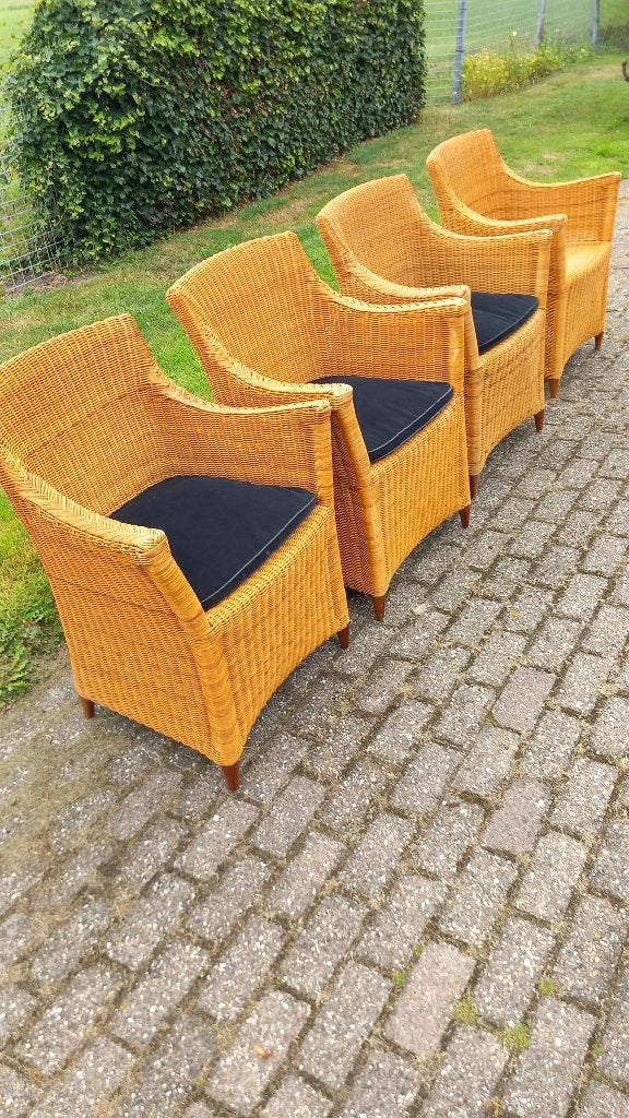 rotan stoelen, Huis en Inrichting, Fauteuils, Ophalen, Gebruikt, Minder dan 75 cm, Vintage
